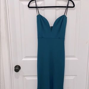 Formal strapless evening gown